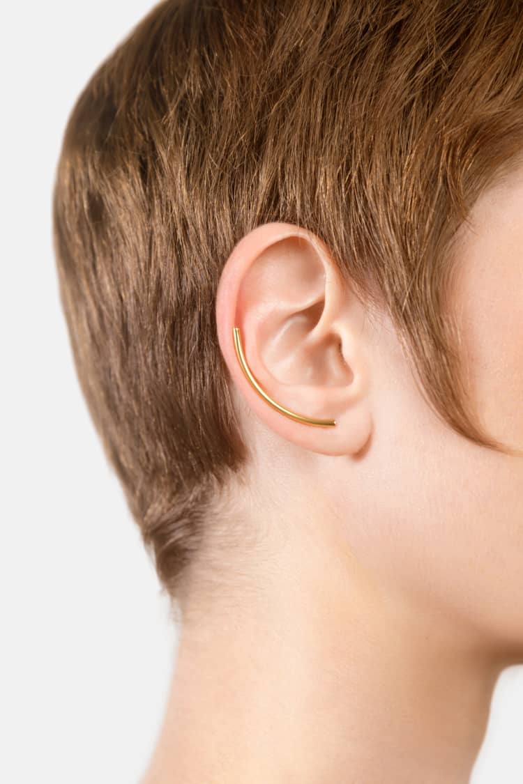 Orecchino ear climber in oro