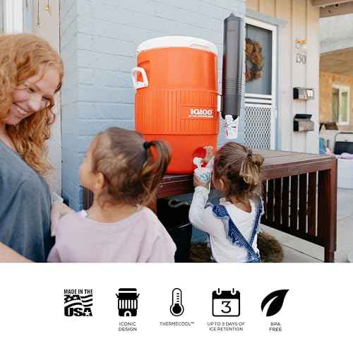 Igloo Sports Cooler | Insulated Beverage Dispenser with Spout |Portable Handwashing Station