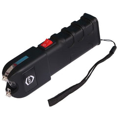 DEPM Heavy Duty Stun Gun with Flashlight and Anti-Grab Bar Technology, Black