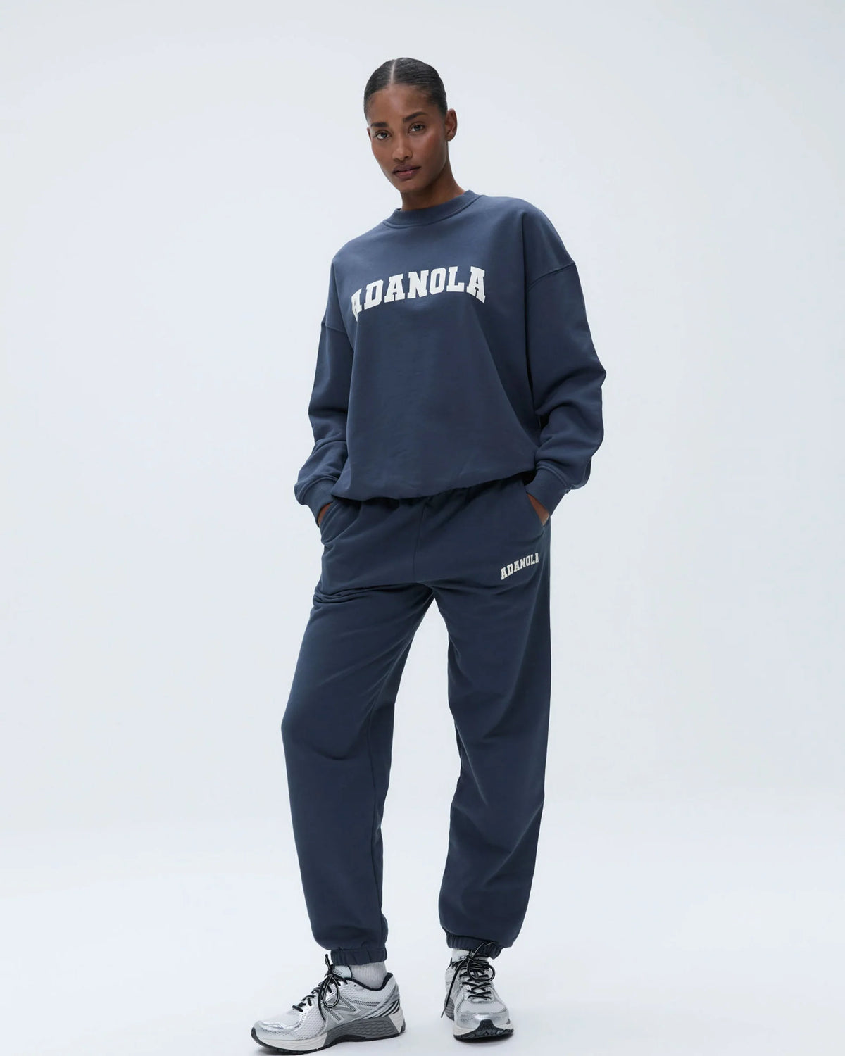Varsity Sweatpants - Washed Midnight Blue