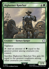 Image for Bighorner Rancher (Surge Foil) (601) (PIP) - Magic: The Gathering