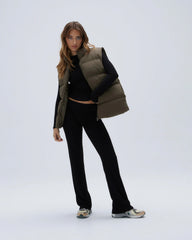 Boxy Gilet - Khaki Green