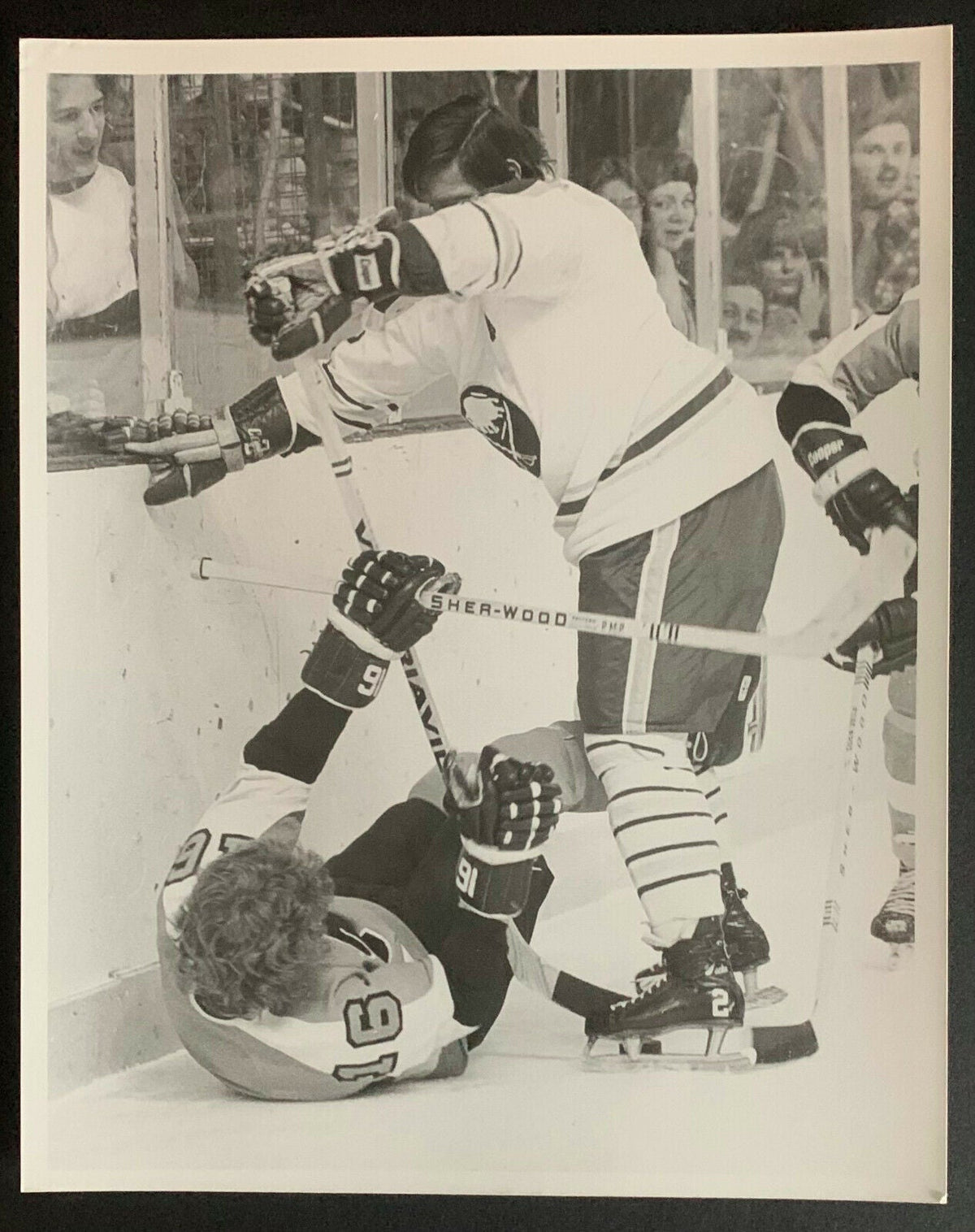 c1973 Tim Horton NHL Type 1 Photo Sabres Bill Barber Robert Shaver Photographer