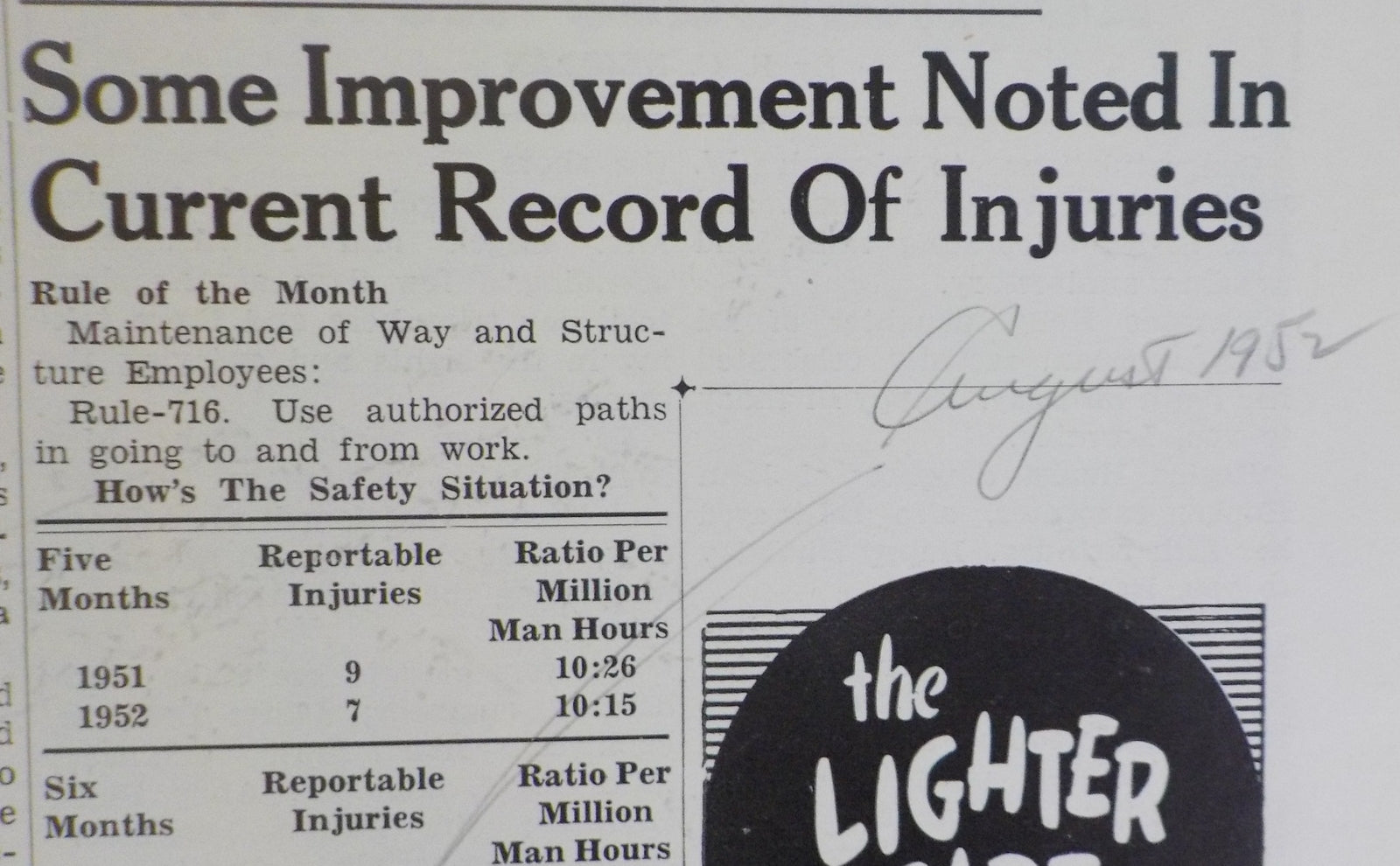 Susquehanna Reflector Vol 6 No 8 1952 1952 August Alert Crew Saves Careless Driv
