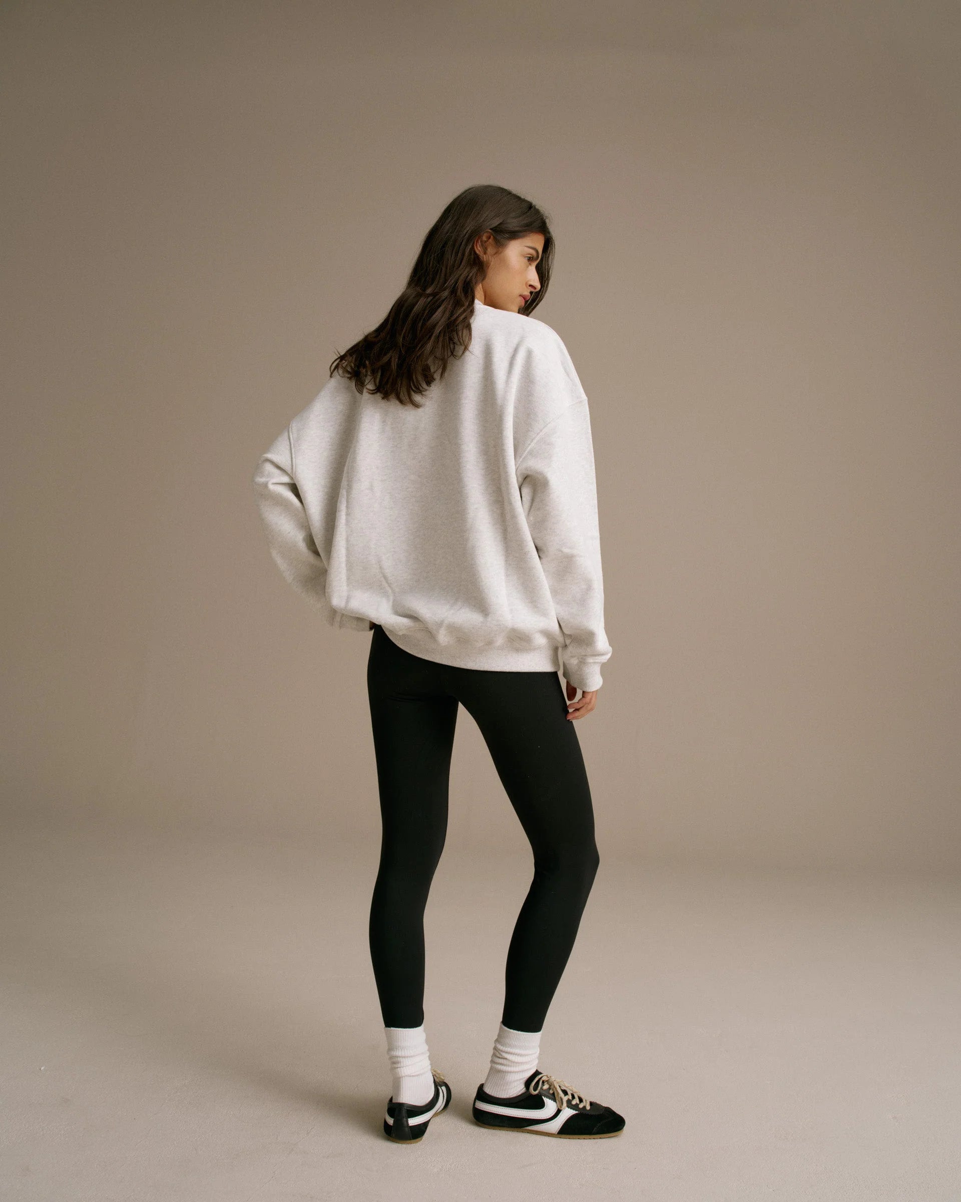 AS Oversized Sweatshirt - Light Grey Melange