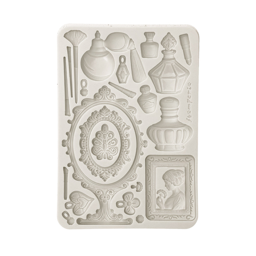 STAMPERIA SILICONE MOLD A5 MASQUERADE BEAUTY ACCESSORIES - KACMA553