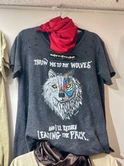 Throw Me To Wolves A Rare Bird Graphic Tee