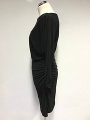 KAREN MILLEN BLACK 3/4 SLEEVE PENCIL DRESS SIZE 12
