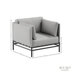 Poltrona Dandy - grigio