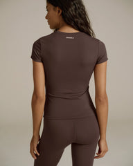 Ultimate Short Sleeve Top - Chocolate Brown