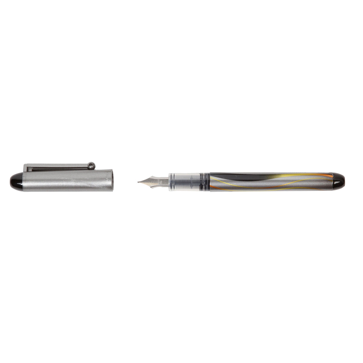 Pilot -  Vulpen  vpen m zilver zwart | 12 stuks