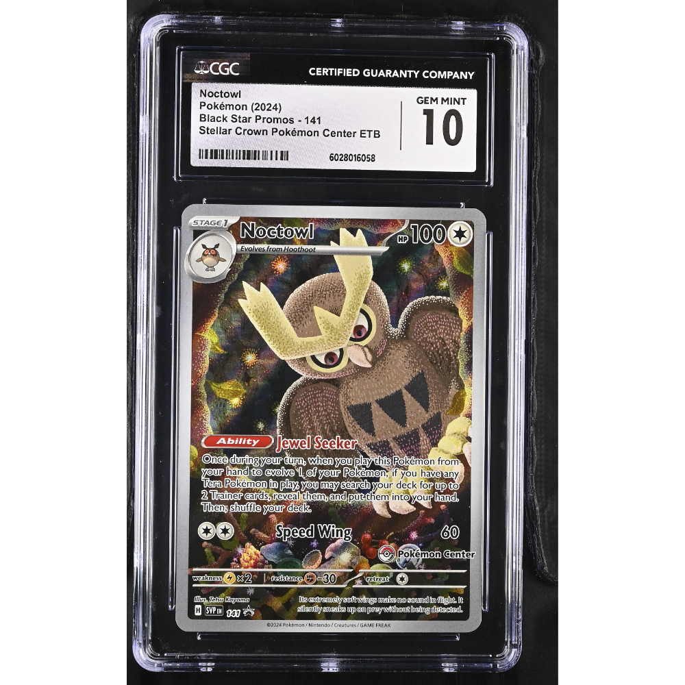 Noctowl Stellar Crown Pokémon Center Etb Black Star Promos 141 CGC 10