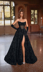 Alyce Paris 61775 Floral Ruffles Elegant Fullness Prom Dress