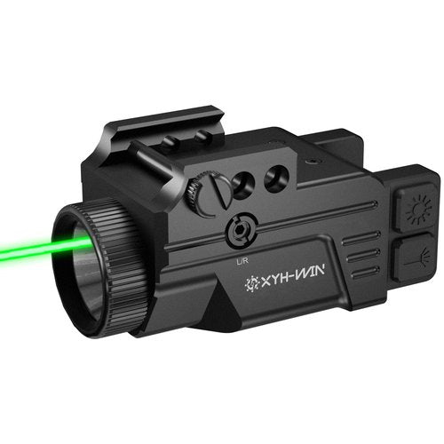 Aluminium USB Rechargeable Taurus G2c G3C Pistol Green Laser Light Combo, 600 Lumens Tactical Picatinny Rail Light with Laser Sight for Rifle