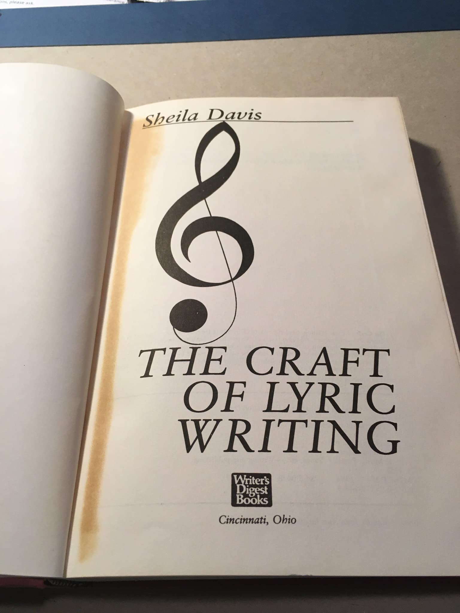 The Craft of Lyric Writing used book depot