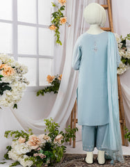 BLUE TEXTURED 3PC STITCHED | JGK-YGTL-CD-631-04