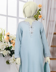 BLUE TEXTURED 3PC STITCHED | JGK-YGTL-CD-631-04