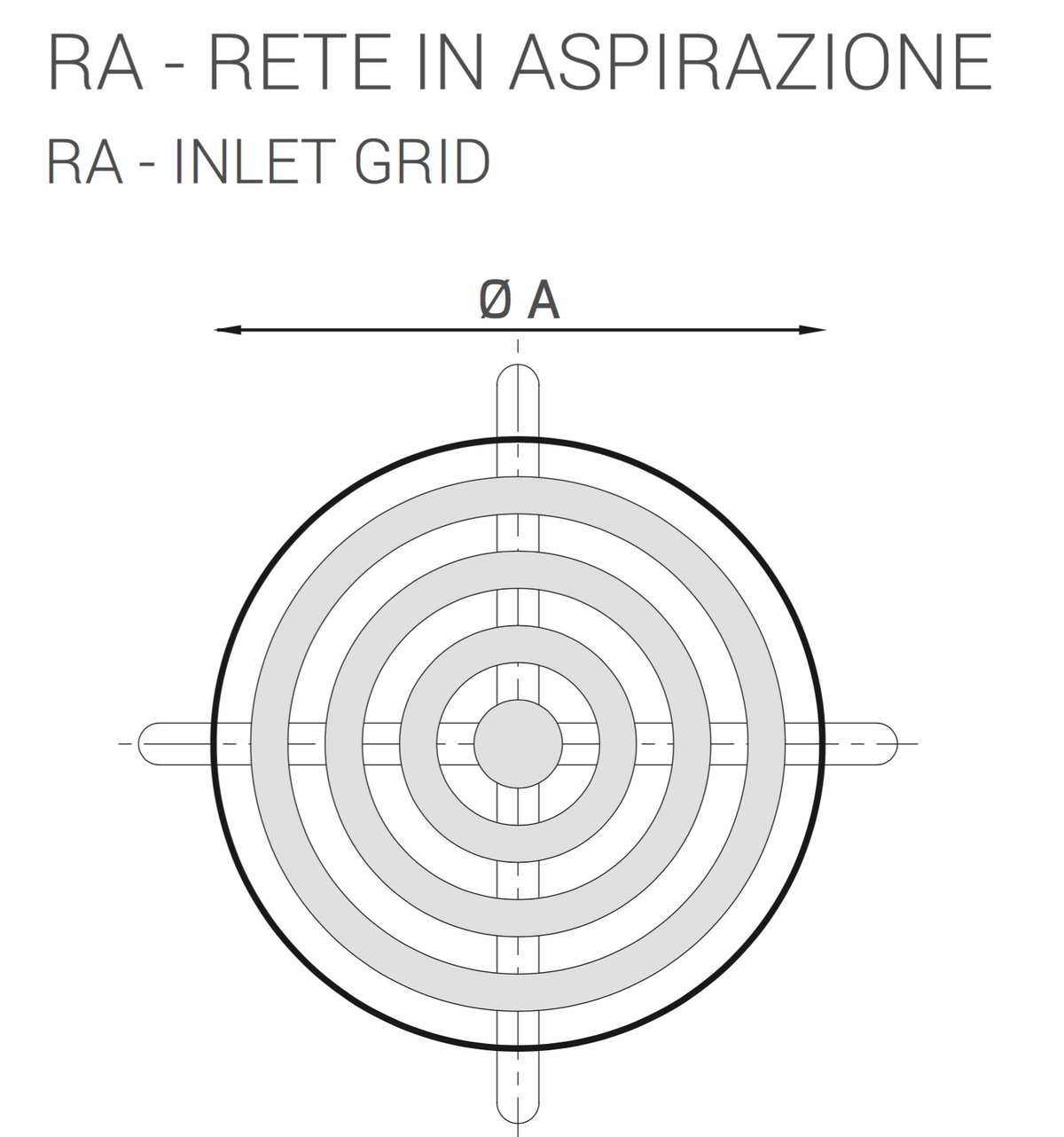 RA35 - Rete in aspirazione per la serie LUX-ROOF L35