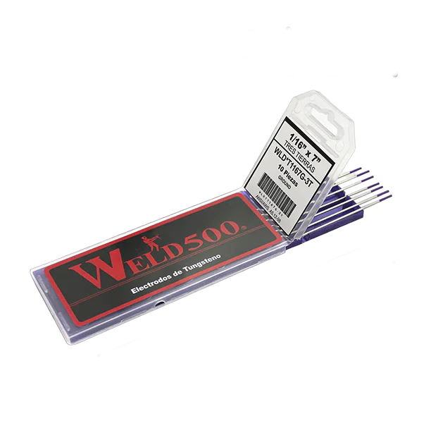 Tungsteno 1/8"X7" Morado WLDT187G-3T-