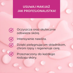 Profesjonalny płyn micelarny do demakijażu twarzy, oczu i ust 3w1