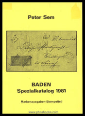 Sem, Peter: Baden Spezialkatalog 1979, 1981 und 1983, Umschläge ge ...