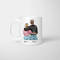 F Valentine's Day - Gepersonaliseerde Valentijnsdagmok voor je partner, partner, koppelmok