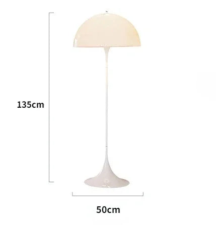 RoyaleGlow Retro Dansk Bordlamp / Golvlampa - Ikonisk Svampdesign för Moderna Utrymmen Carvallo