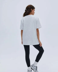 ADA Short Sleeve Oversized T-shirt - Light Grey Melange