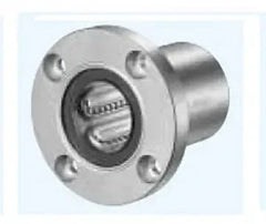 ✝️ SMSF6G 6mm Slide Bush Bushings Miniature Motion Linear Bearing showing front view with flange design, 1-pack.