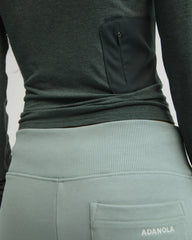 Modal Long Sleeve Technical Top - Sea Green