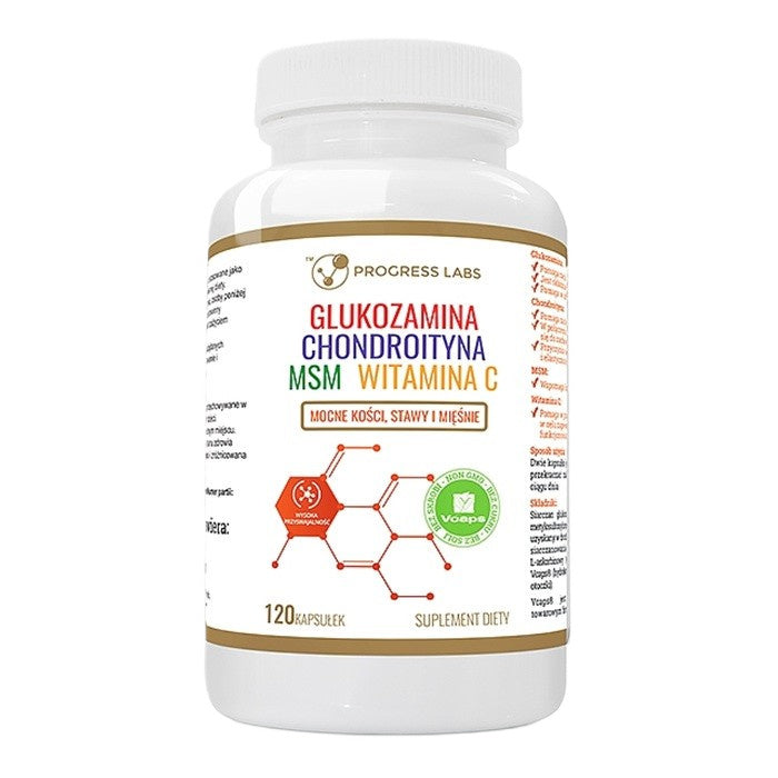 Glukozamina + Chondroityna + MSM + Witamina C suplement diety 120 kapsułek