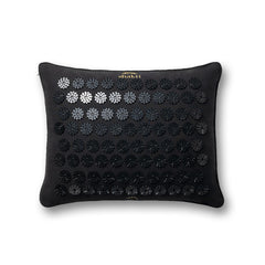 ShaktiMat Premium Acupressure Pillow, Level 1 Intensity in Shakti Black, Massage Muscles, Aid Sleep & Unlock Inner Tension | Similar to Acupuncture | FSA/HSA Eligible | Organic Cotton Certified