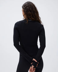 Ultimate Long Sleeve Quarter Zip Top - Black