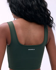 Ultimate Square Neck Bra - Dark Olive