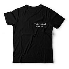 Tekstet på side 777 T-Skjorte - By Higren