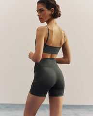 Ultimate Gloss Crop Shorts - Grey