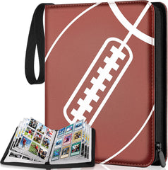 900 Pockets Football Card Binder with Sleeves fit for Baseball Cards, Trading Cards Album Cards Holder Protectors Set Fit for Game Card, Sports, Football Card