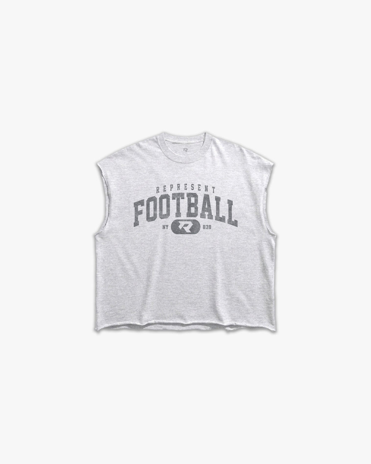 THE (838) VINTAGE VARSITY FOOTBALL RAW GYM CUTOFF