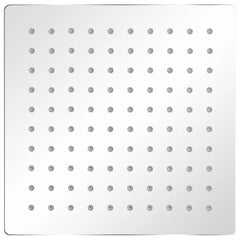 Regndusjhode rustfritt stål 20x20 cm firkantet