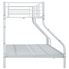 Berkfield Bunk Bed Frame White Metal 140x200 cm/90x200 cm