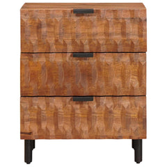 Nattbordskap med skuff Brun 50 x 33 x 62 cm Massiv mango tre