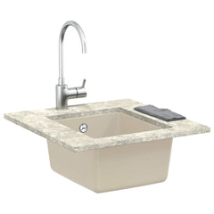 Vask Beige 370 x 460 mm 80% kvarts og 20% harpiks