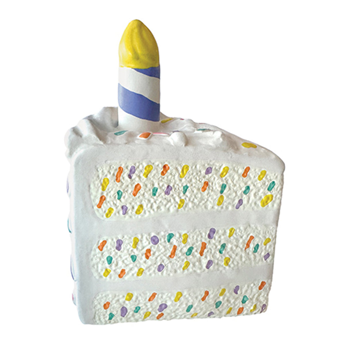 FOUFIT White Birthday Cake Unisex Chew Toy - (6")