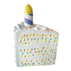 FOUFIT White Birthday Cake Unisex Chew Toy - (6")