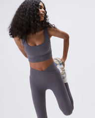 Ultimate Square Neck Bra - Dark Grey