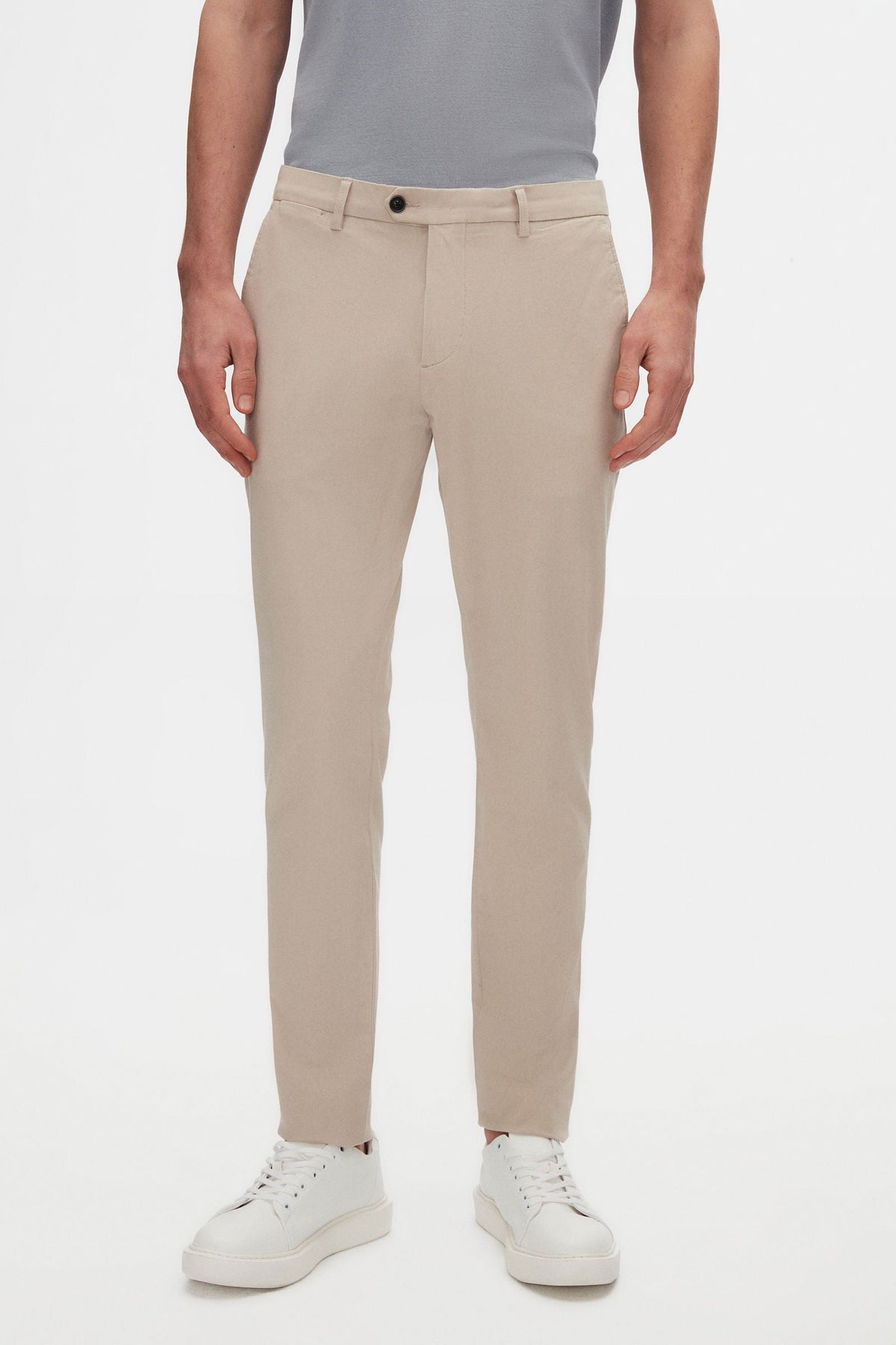 Damat Slim Fit Taş Bi Strech Pamuklu Beli Içten Lastikli Chino Pantolon