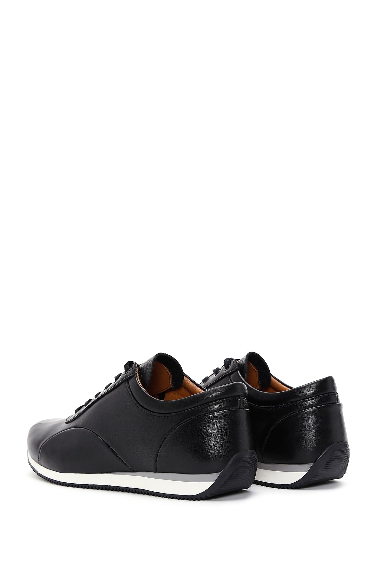 Erkek Siyah Deri Sneaker