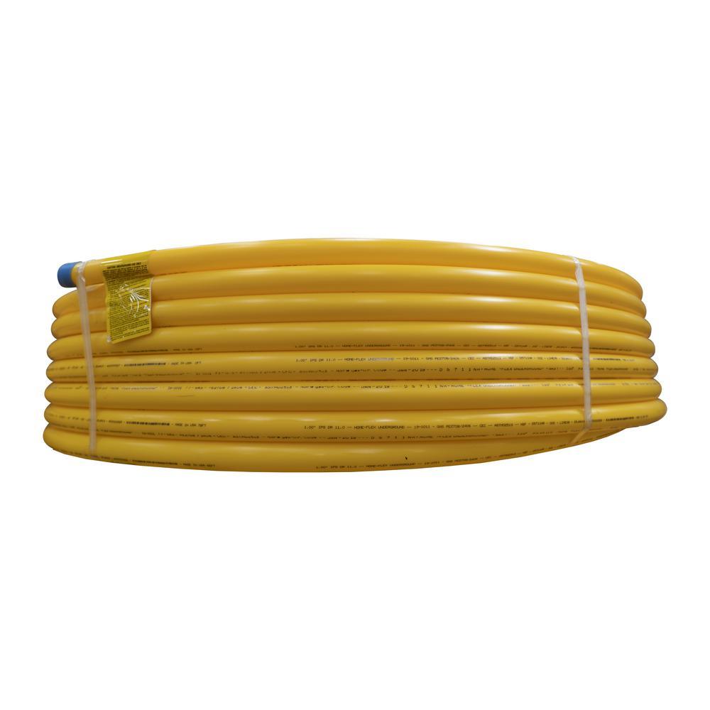 1-1/4 in. IPS x 500 ft. DR 11 Underground Yellow Polyethylene Gas Pipe - Super Arbor