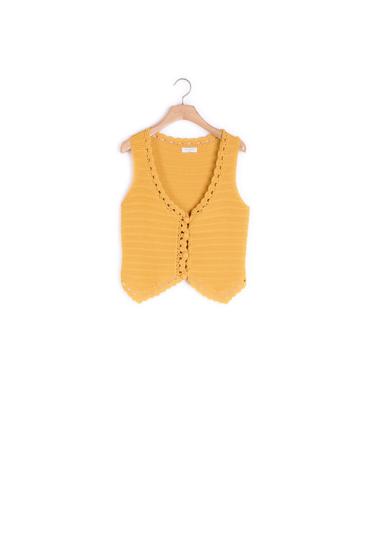 Gilet d'homme en crochet