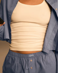 Cotton Boxer Shorts - Blue